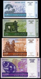 MADAGASCAR █ SET █ 100+200+500+1000 Ariary █ 2015 █ P-86c-89c █ UNC necirculata