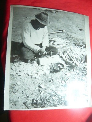 Fotografie de Expozitie autor Bujor Expectatus 1958 -Tigan rudar, 25,5x29,5cm foto
