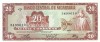 NICARAGUA █ bancnota █ 20 Cordobas █ 1972 █ P-124 █ SERIE C █ UNC █ necirculata