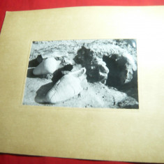 Fotografie de Expozitie de Bujor Expectatus 1958-Amfore la gura cotlon.,16x10cm