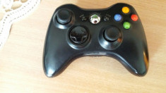 vand maneta , gamepad pt consola xbox 360 ,negru , wireles , controller foto