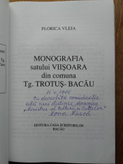 MONOGRAFIA SATULUI VIISOARA, DIN COMUNA TG.TROTUS-BACAU,2004 foto