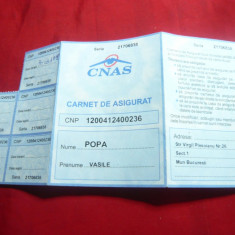 Carnet de Asigurat CNSAS 1999