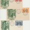 Romania Exil 1957 set 3 plicuri FDC sursarj Stefan cel Mare perechi nedant.