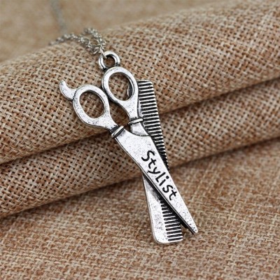 LANT Medalion Frizer STILIST Fashion BARBER Foarfeca Pieptan COAFOR Accesorii foto