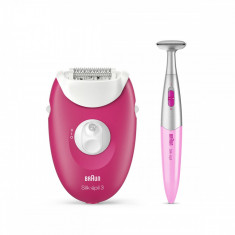 Epilator Braun Silk-epil 3 3-420 20 pensete Roz foto