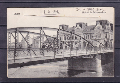 LUGOJ HOTEL BEJAN CARTE POSTALA LEPORELLO CU 10 IMAGINI DIFERITE foto