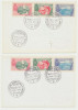 Romania Exil 1956 set 2 ilustrate FDC Expozitia Agricola flora dant &amp; nedantelat, Romania de la 1950