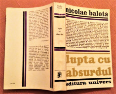 Lupta Cu Absurdul - Nicolae Balota foto