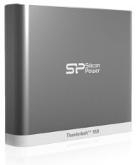 SSD Extern Silicon Power Thunder T11, 120GB, Thunderbolt (Argintiu) foto
