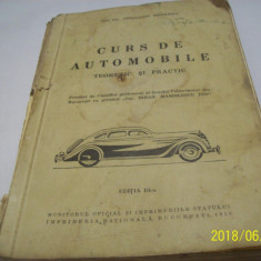 curs de automobile teoretic si practic- editia III-a, an 1940