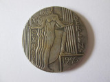 Medalie suvenir semnata Olimpiada nazista Berlin 1936