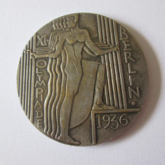 Medalie suvenir semnata Olimpiada nazista Berlin 1936
