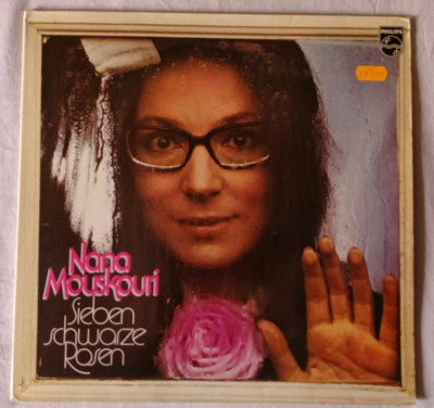 LP Nana Mouskouri &amp;lrm;&amp;ndash; Sieben Schwarze Rosen foto