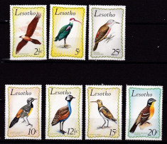 Lesotho 1971 fauna pasari MI 105-111 MNH w51 foto