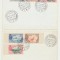 Romania Exil 1956 set 2 ilustrate FDC Expozitia Agricola fauna dant &amp; nedantelat