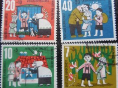 GERMANIA-BINEFACERE,HANSEL SI GRETEL-SERIE COMPLETA-STAMPILATE foto