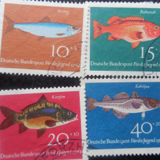 Serie timbre pesti animale fauna Germania stampilate
