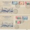 Romania Exil 1956 set 2 FDC Expozitia agricola nedantelate fauna &amp; flora
