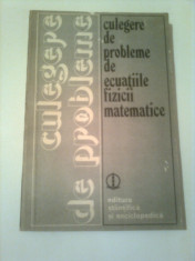 CULEGERE DE PROBLEME DE ECUATIILE FIZICII MATEMATICE ~ V.S. VLADIMIROV foto