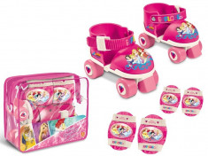 Patine cu rotile si echipament de protectie Printesele Disney marime 22-29 foto