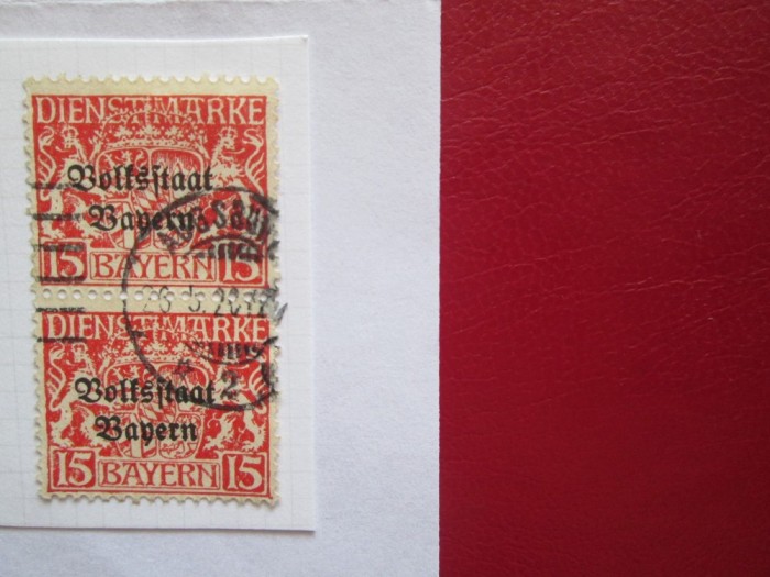 GERMANIA BAVARIA BLOC STAMPILAT
