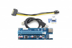 Riser Board Ver 006C PCI-E 1X la 16X Mining foto