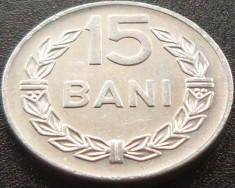 Moneda 15 Bani - RS ROMANIA, anul 1975 *cod 4253 = XF + LUCIU INTEGRAL foto