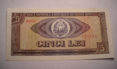 5 lei 1966 UNC foto