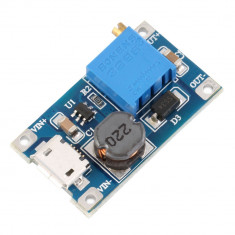 DC-DC converter step up, IN:2-24V, OUT:2.1-28V ( 2A ) MT3608 micro USB (DC638) foto