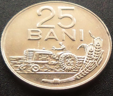 Moneda 25 Bani - ROMANIA, anul 1966 *cod 4054 --- UNC foto