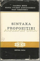 Sintaxa Propozitiei - Valeria Botis, Maria Vulisici Alexandrescu foto