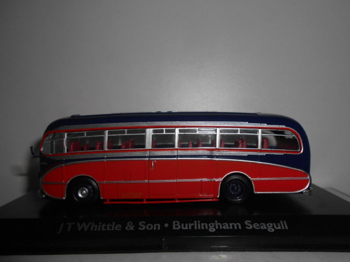 Macheta autobuz JT Whittle &amp; Son - Burlingham Seagull - Atlas scara 1:72