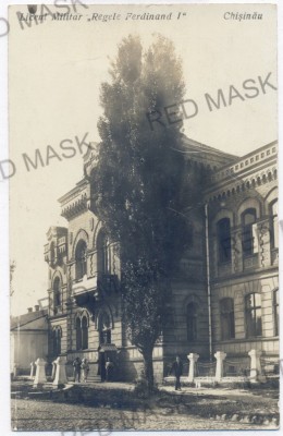 4304 - CHISINAU, Military High School King FERDINAND - old PC, PHOTO - unused foto