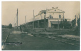 4259 - FOCSANI, Railway Station, Romania - old postcard, real PHOTO - unused, Necirculata, Fotografie