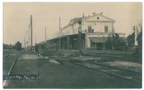 4259 - FOCSANI, Railway Station, Romania - old postcard, real PHOTO - unused