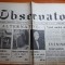 ziarul observator 20 mai 1990 -ziua primelor alegeri libere dupa comunism