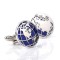 Butoni aurii WORLD rotunzi metal + ambalaj cadou