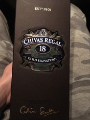 Vand Sticla Whisky Chivas Regal 18 ani. foto