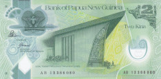 Bancnota Papua Noua Guinee 2 Kina 2013 - P28c UNC ( polimer ) foto