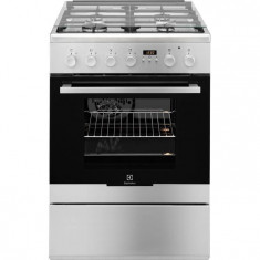 Aragaz Electrolux EKK64582OX 4 arzatoare gaz + electric 57 litri Inox foto