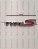 Emblema Auto TYPE S Negru/Rosu, Plastic, Banda 3M - Caroserie, Universal