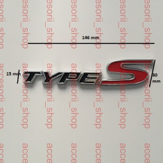 emblema scris TYPE S