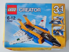 Lego Creator 31042 Super Soarer Avion 3 tipuri de avion 100 piese Original Nou foto