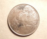 VATICAN 100 LIRE 1966 -UNC