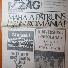 ziarul zig-zag 7-13 august 1990-mafia a patruns in romanai