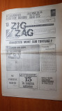 Ziarul zig-zag 4-10 iunie 1990-victoria in alegeri a FSN,iliescu presedinte