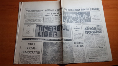 ziarul tineretul liber 31 august 1990- articolul -mitul social al democratiei foto