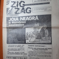 ziarul zig-zag 11-17 septembrie 1990-joia neagra a romaniei postbelice