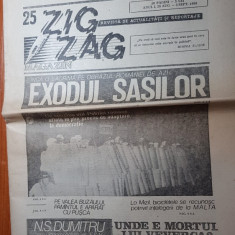 ziarul zig-zag 28 august-3 septembrie 1990-articol despre exodul sasilor